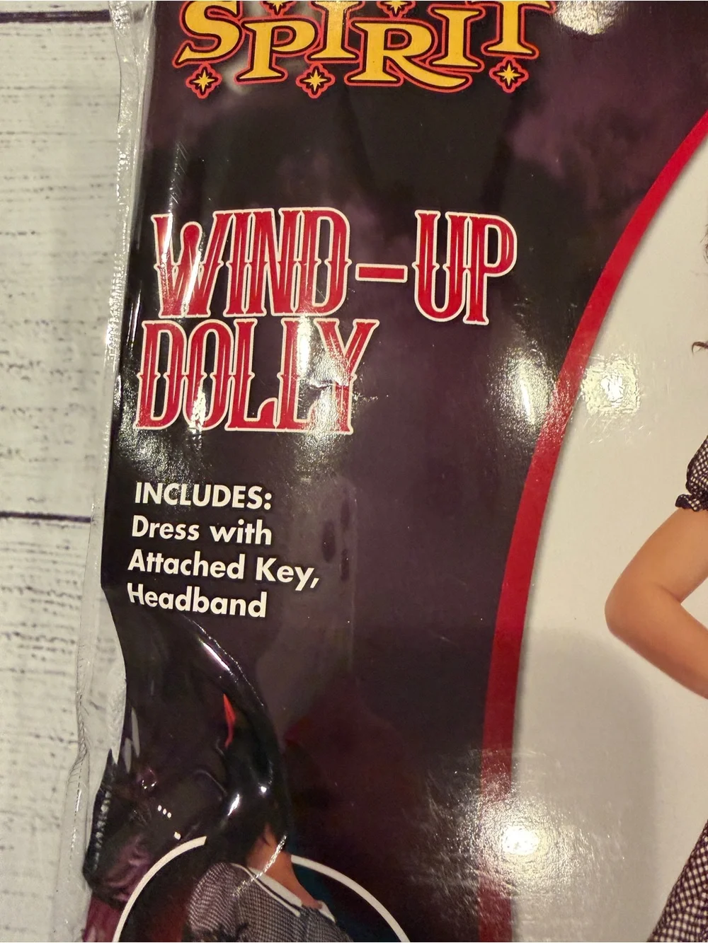 Spirit Wind-Up Dolly Child Costume Girls Size L 10/12 - Picture 4 of 12